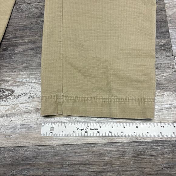 Eddie Bauer Tan Mens 36x33 Utility Fit Ripstop Khaki Cargo Pants Loose Straight - Picture 15 of 15